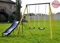 Swing Set With Slide