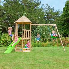 Wooden Swing And Slide