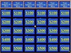 Jeopardy For Kindergarten