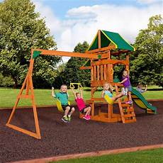 Outdoor Wooden Swing Set