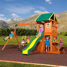 Outdoor Wooden Swing Set