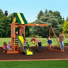 Outdoor Wooden Swing Set